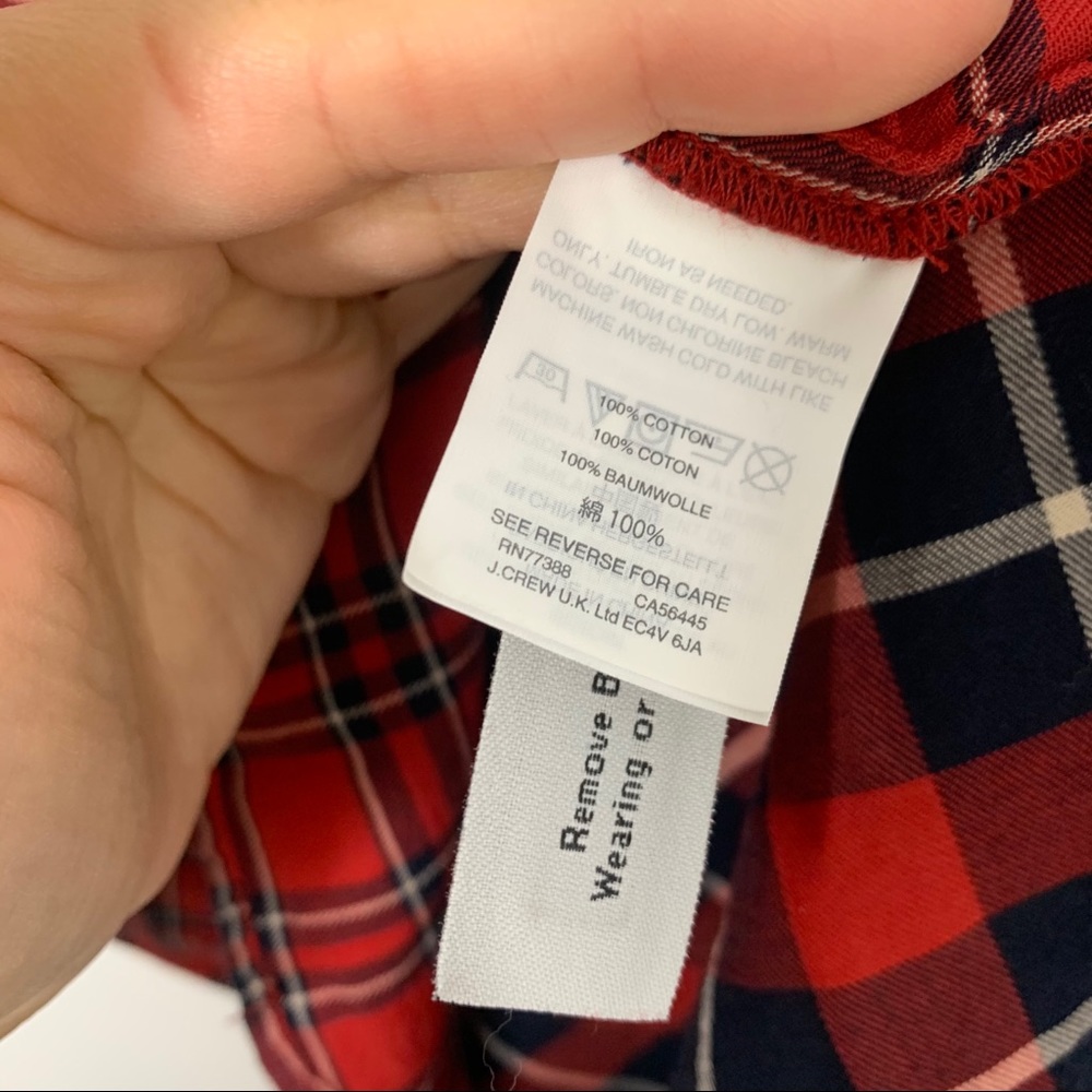 Madewell Classic Ex-boyfriend Shirt Plaid Patchwor - Picture 7 of 8